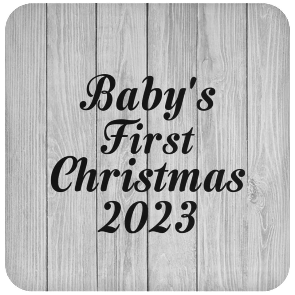 Baby's First Christmas 2023 - Drink Coaster F