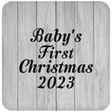 Baby's First Christmas 2023 - Drink Coaster F