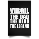 Virgil The Dad The Hero The Legend - Poster Portrait