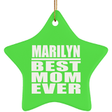 Marilyn Best Mom Ever - Star Ornament