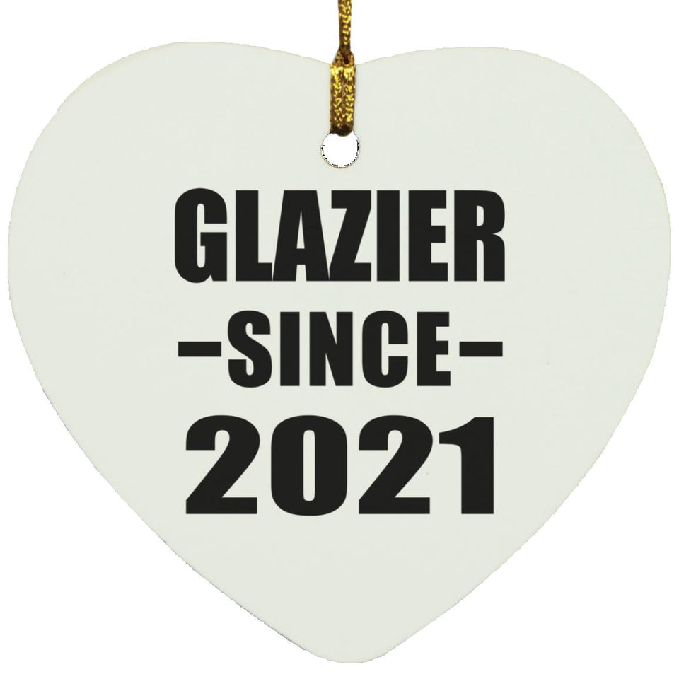 Glazier Since 2021 - Heart Ornament