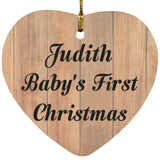Judith Baby's First Christmas - Heart Ornament C