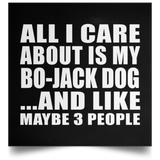 All I Care About Is My Bo-Jack Dog - Poster Square