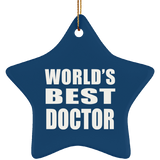 World's Best Doctor - Star Ornament