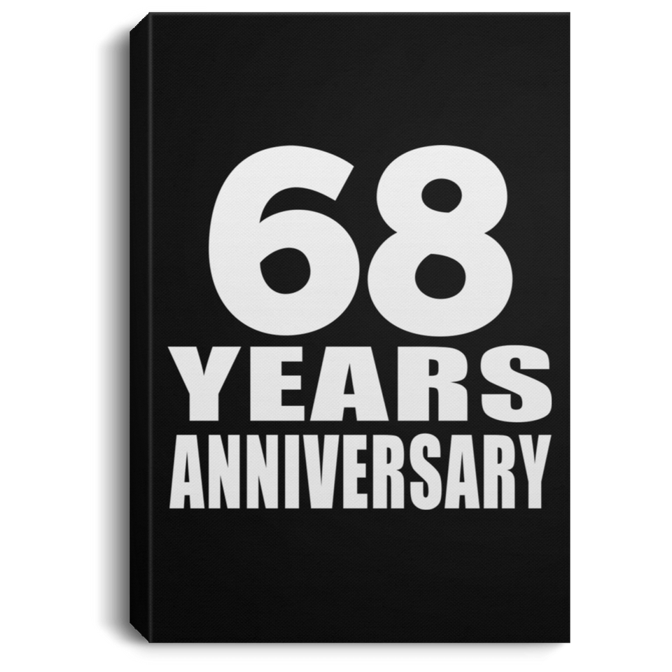 68th Anniversary 68 Years Anniversary - Canvas Portrait