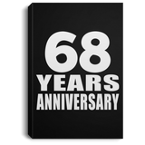 68th Anniversary 68 Years Anniversary - Canvas Portrait