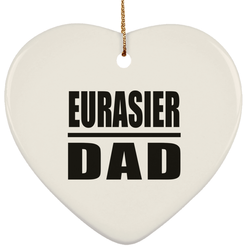 Eurasier Dad - Heart Ornament