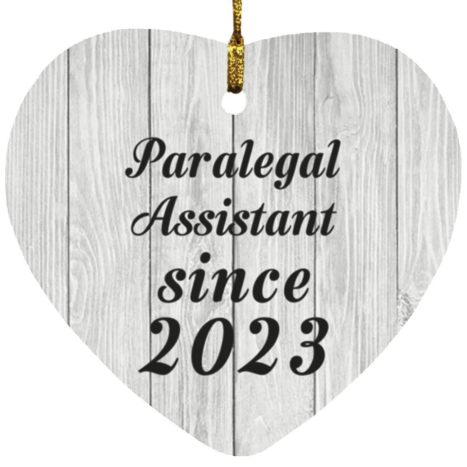 Paralegal Assistant Since 2023 - Heart Ornament F