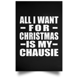 All I Want For Christmas Is My Chausie - Poster Portrait