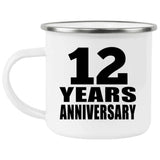12th Anniversary 12 Years - 12oz Camping Mug