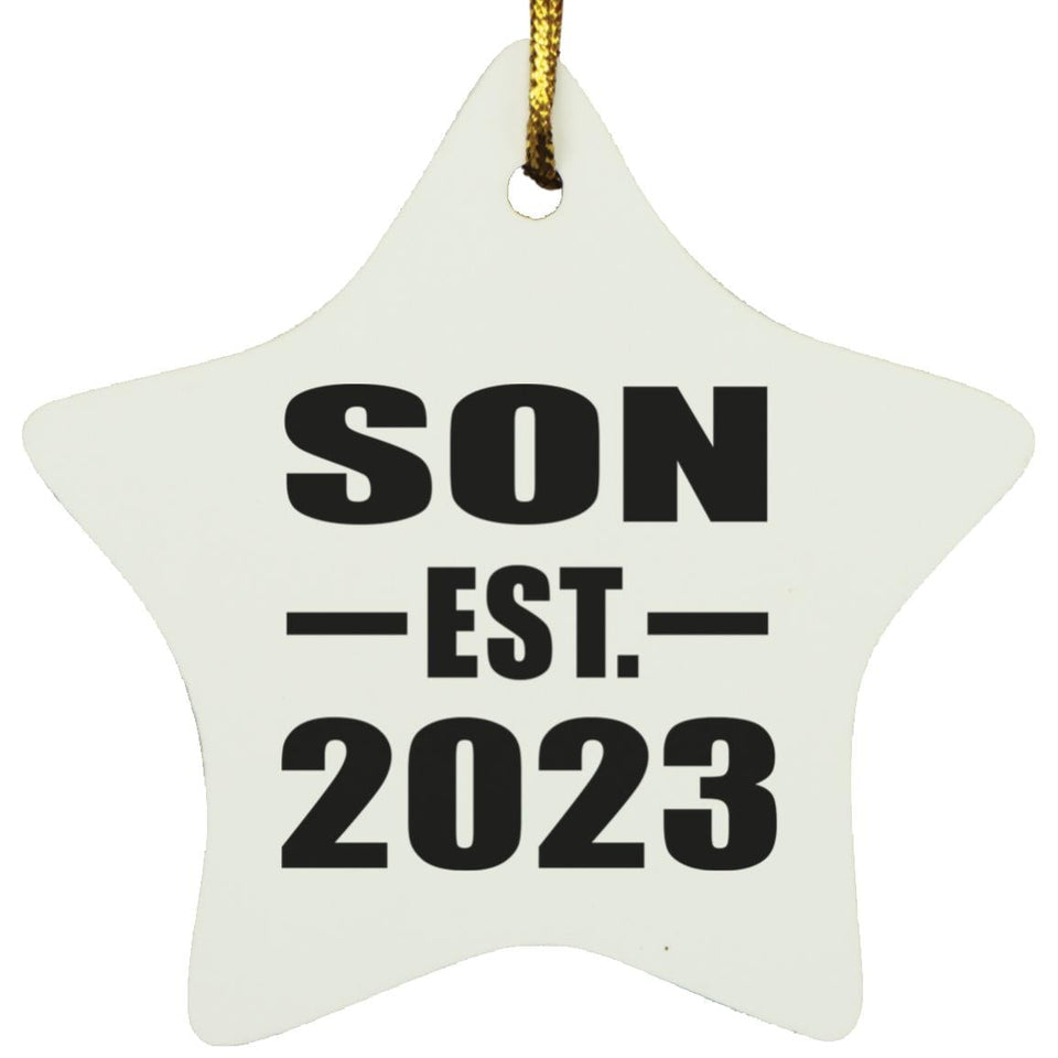 Son Established EST. 2023 - Star Ornament