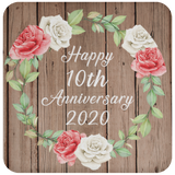 Happy 10th Anniversary 2020 - Drink Coaster B