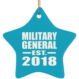 Military General Established EST. 2018 - Star Ornament