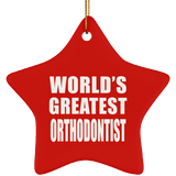 World's Greatest Orthodontist - Star Ornament