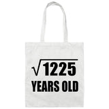 35th Birthday Square Root of 1225 Years Old - Tote Bag White