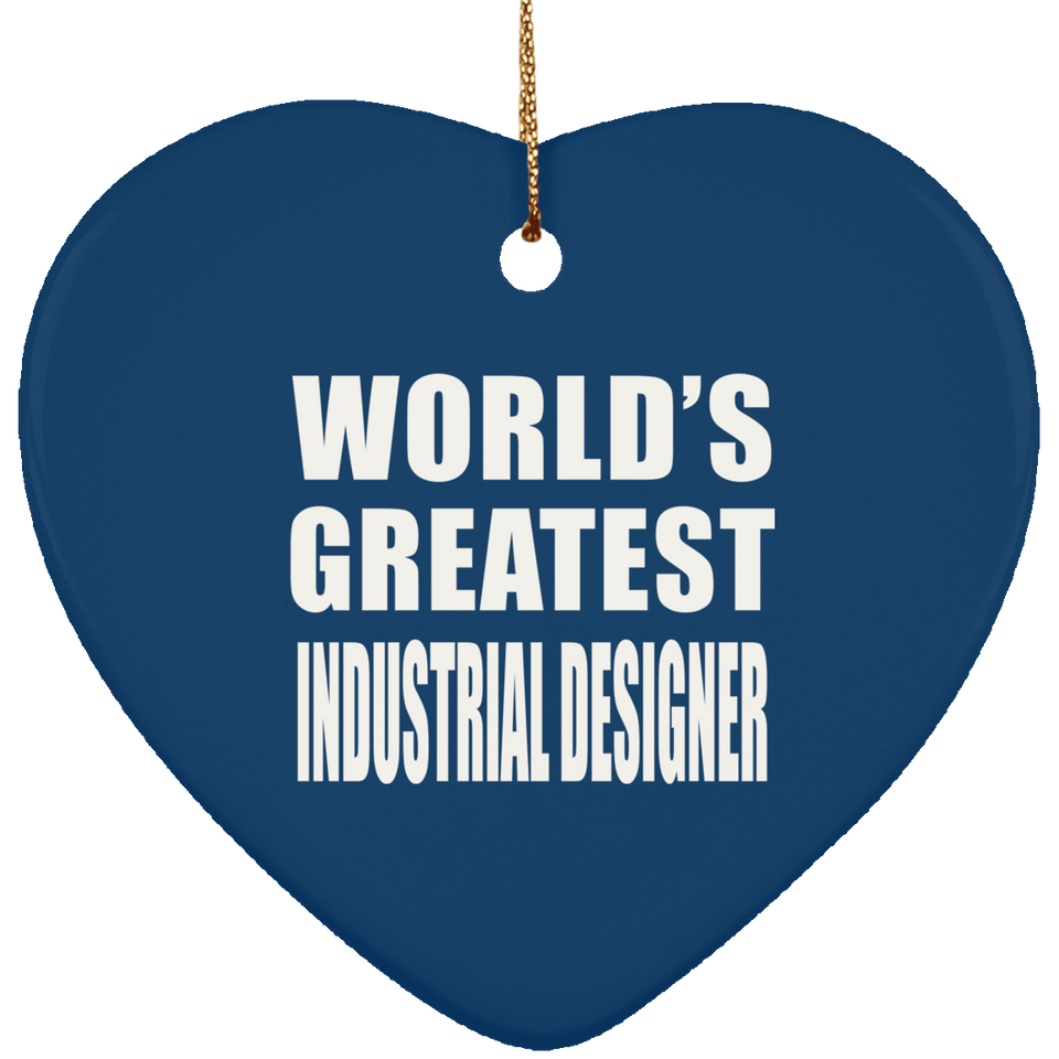 World's Greatest Industrial Designer - Heart Ornament