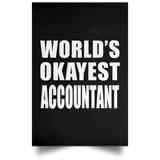 World's Okayest Accountant - Poster Portrait