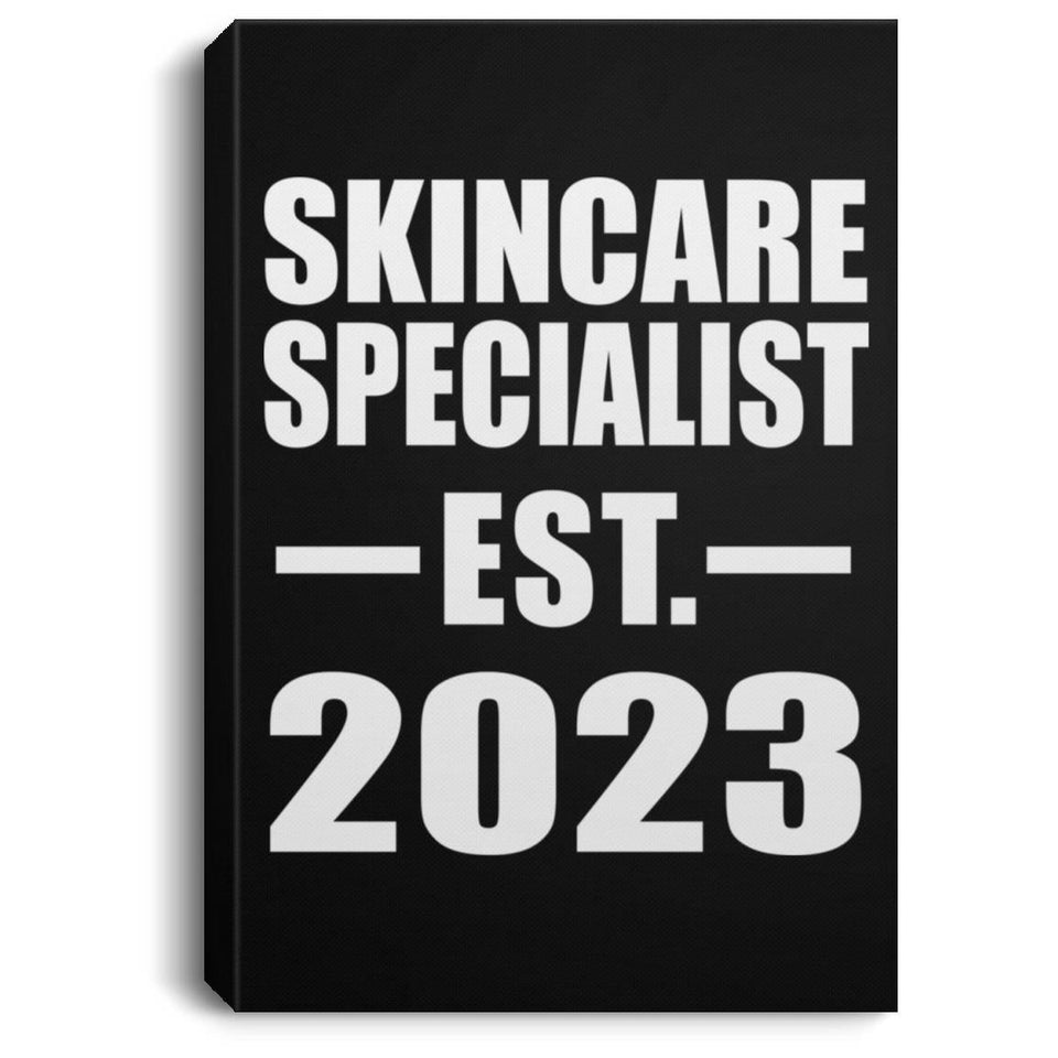 Skincare Specialist Established EST. 2023 - Canvas Portrait