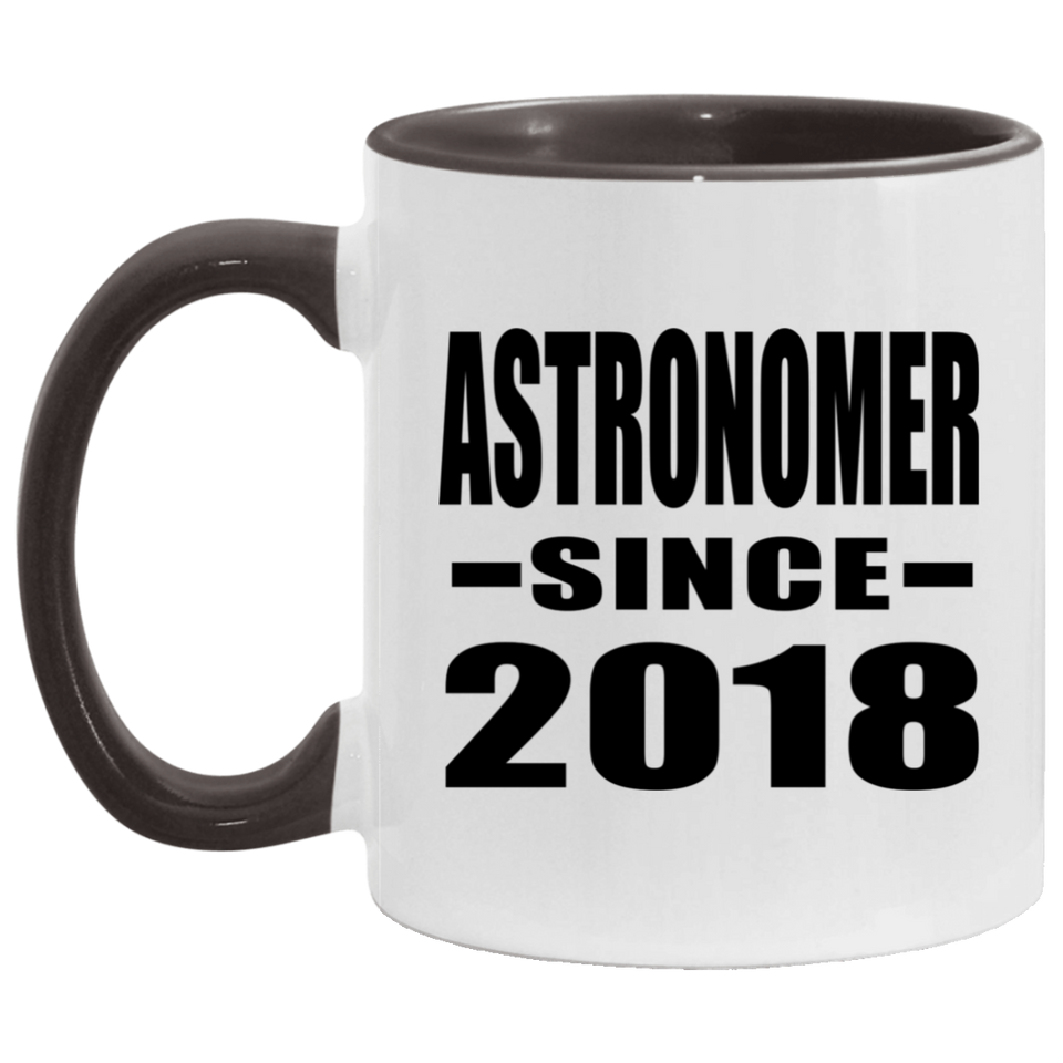 Astronomer Since 2018 - 11oz Accent Mug Black