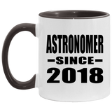 Astronomer Since 2018 - 11oz Accent Mug Black