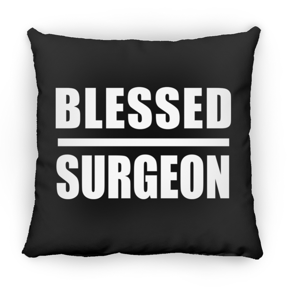 Blessed Surgeon - Throw Pillow Black