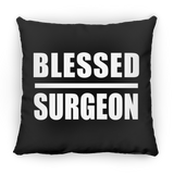 Blessed Surgeon - Throw Pillow Black