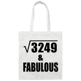 57th Birthday Square Root of 3249 & Fabulous - Tote Bag White