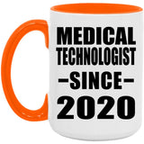 Medical Technologist Since 2020 - 15oz Accent Mug Orange