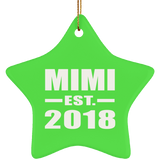 Mimi Established EST. 2018 - Star Ornament