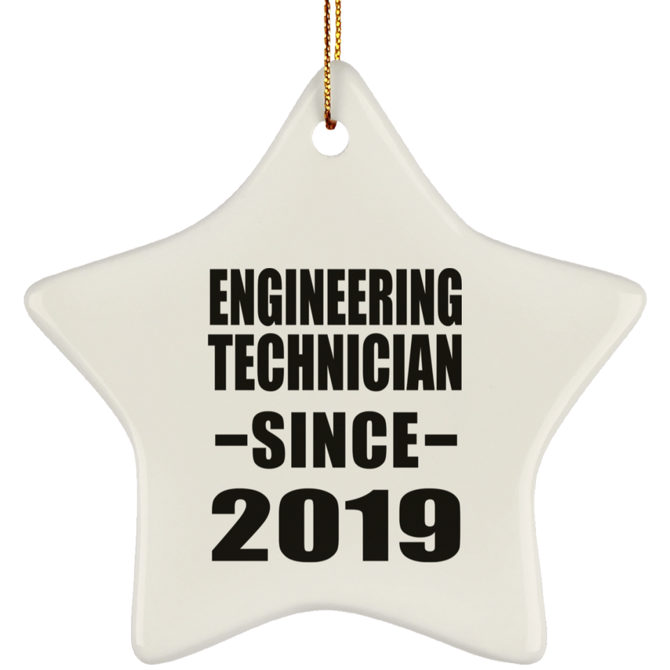 Engineering Technician Since 2019 - Star Ornament