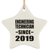 Engineering Technician Since 2019 - Star Ornament