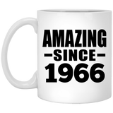 58th Birthday Amazing Since 1966 - 11 Oz Coffee Mug
