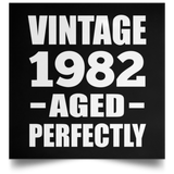 42nd Birthday Vintage 1982 Aged Perfectly - Poster Square