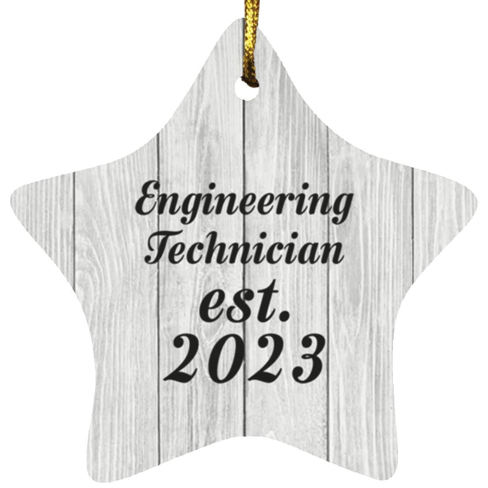 Engineering Technician Established Est. 2023 - Star Ornament F