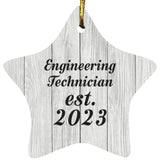 Engineering Technician Established Est. 2023 - Star Ornament F