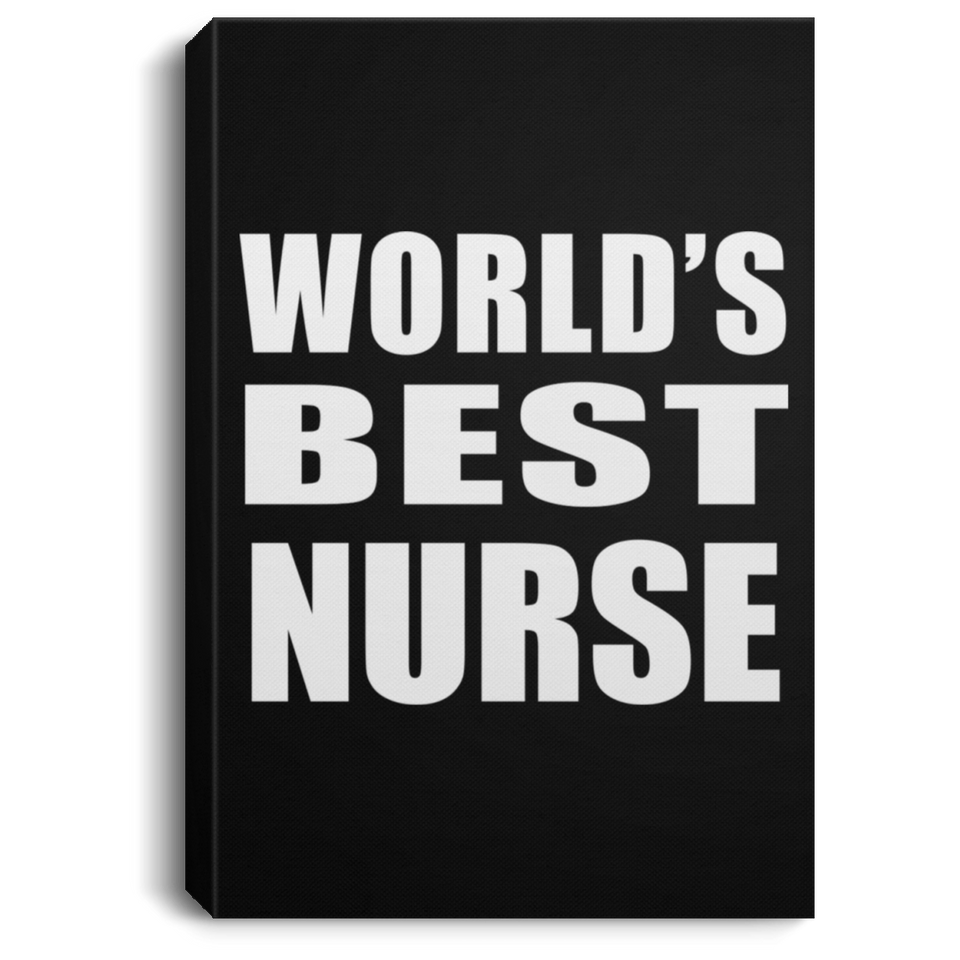 World's Best Nurse - Canvas Portrait