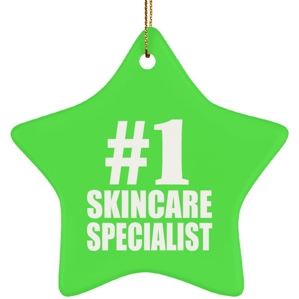 Number One #1 Skincare Specialist - Star Ornament