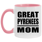 Great Pyrenees Mom - 11oz Accent Mug Pink