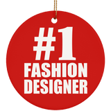 Number One #1 Fashion Designer - Circle Ornament