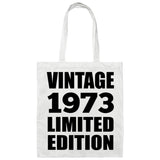 51st Birthday Vintage 1973 Limited Edition - Tote Bag White