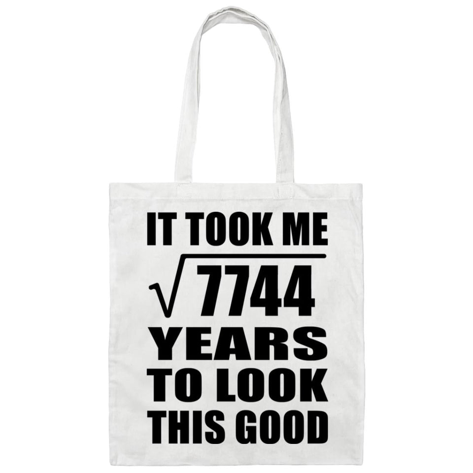 88th Birthday Took Square Root of 7744 Years To Look Good - Tote Bag White