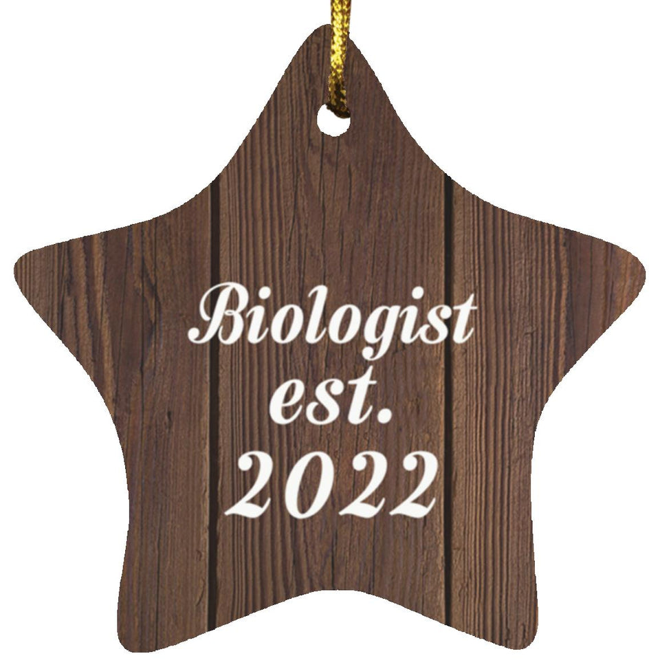 Biologist Established Est. 2022 - Star Ornament D