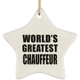World's Greatest Chauffeur - Star Ornament