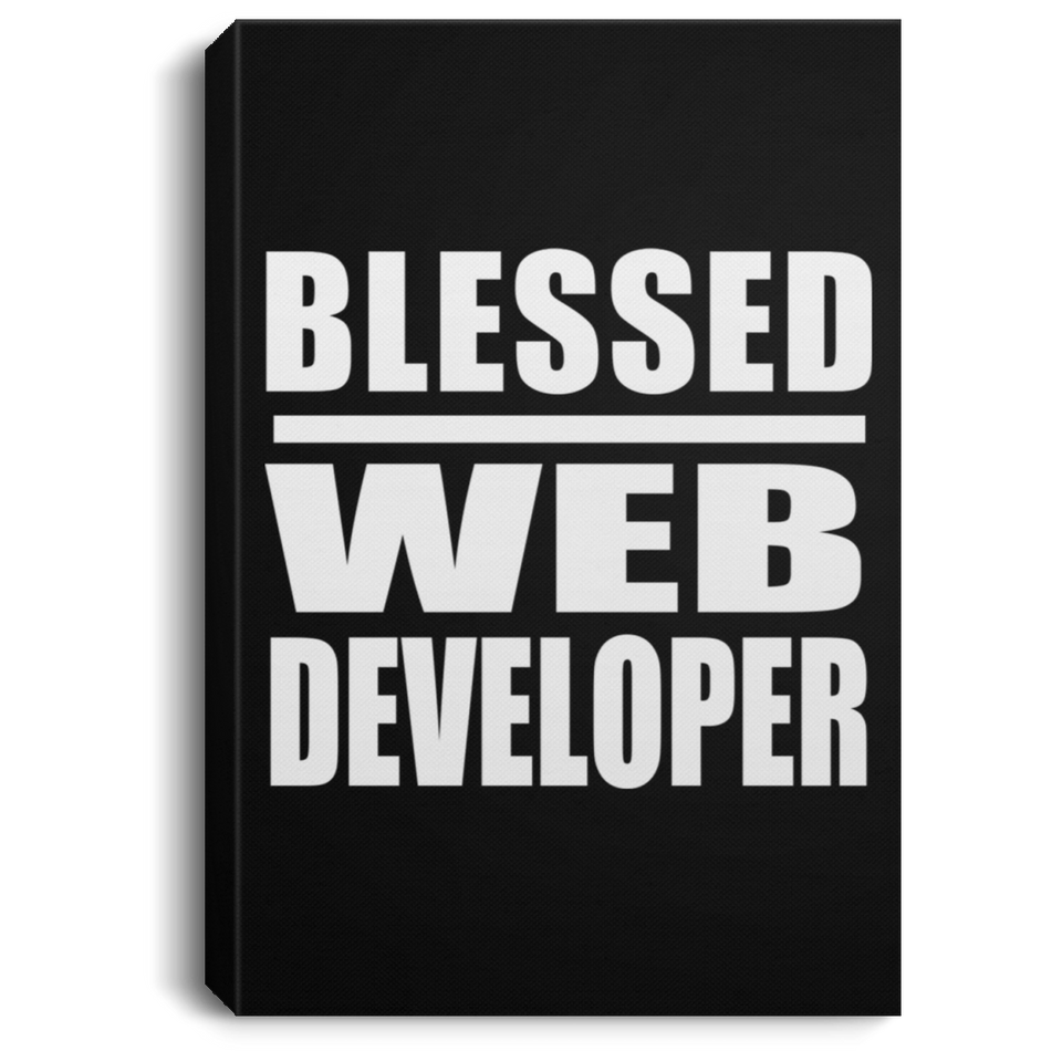 Blessed Web Developer - Canvas Portrait