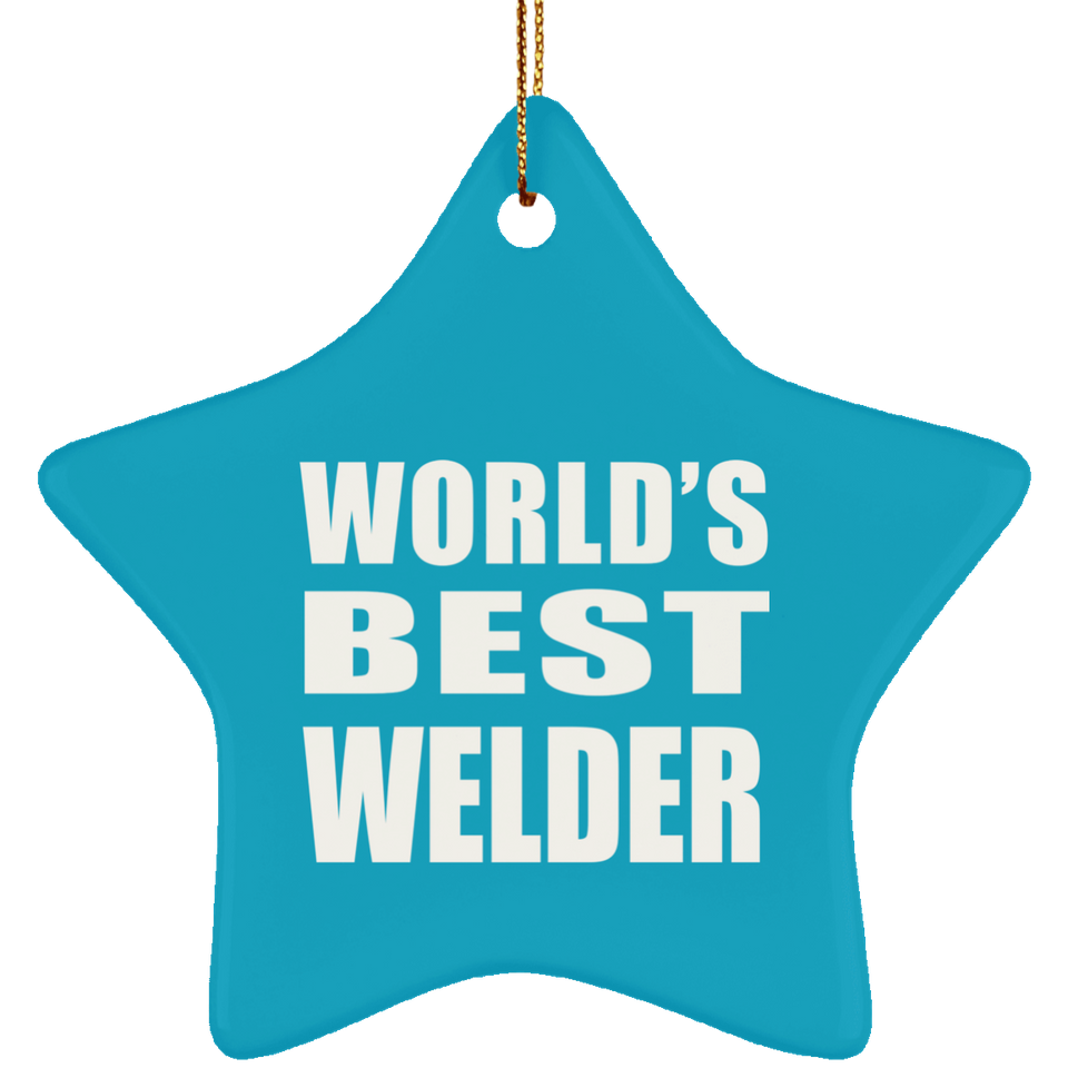 World's Best Welder - Star Ornament