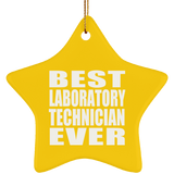 Best Laboratory Technician Ever - Star Ornament