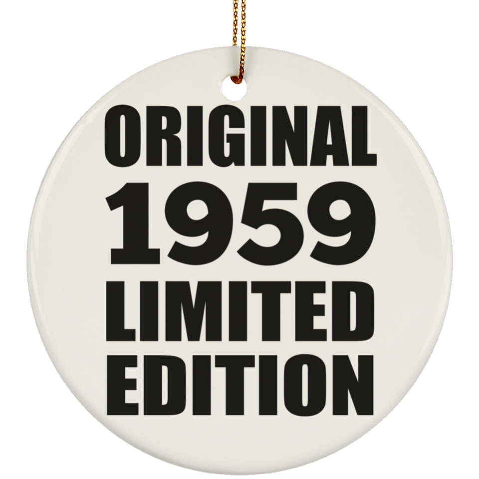 65th Birthday Original 1959 Limited Edition - Circle Ornament