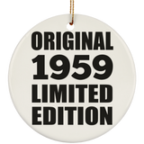 65th Birthday Original 1959 Limited Edition - Circle Ornament
