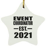 Event Coordinator Established EST. 2021 - Star Ornament