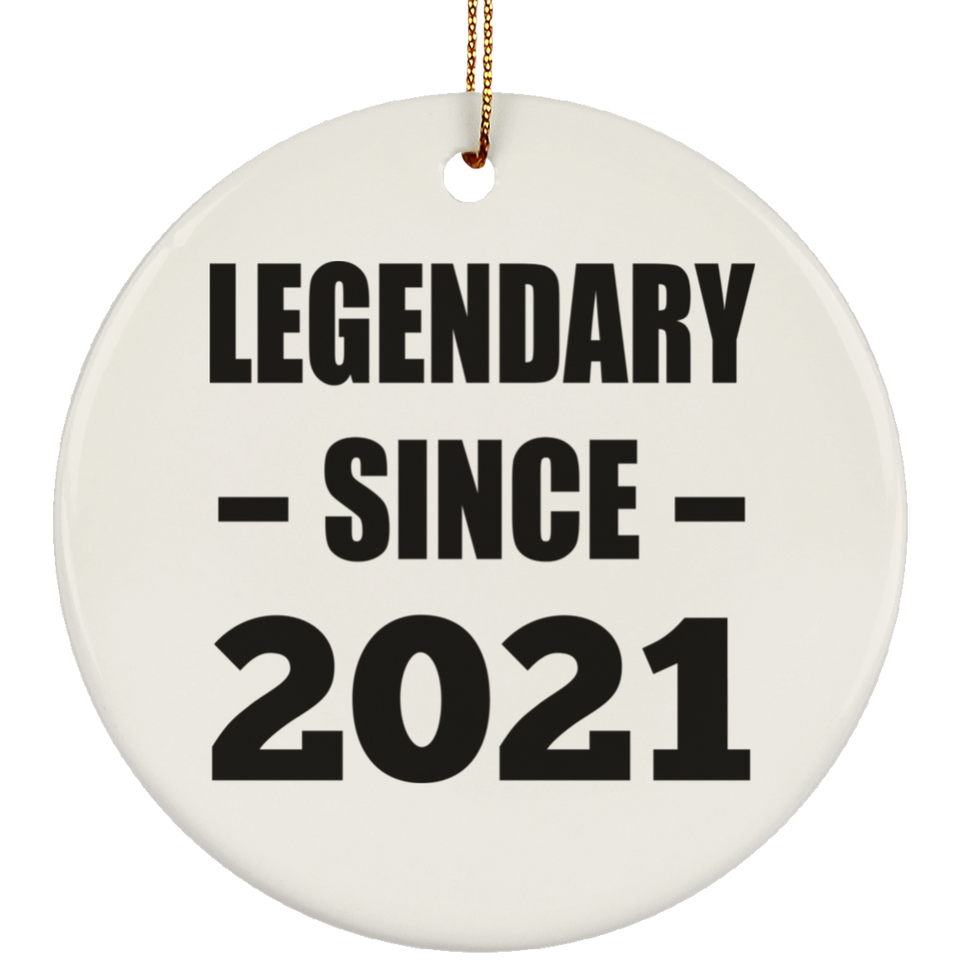 3rd Birthday Legendary Since 2021 - Circle Ornament